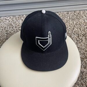 Baseballism Fitted Hat 7 1/4 “Paint the Black”
